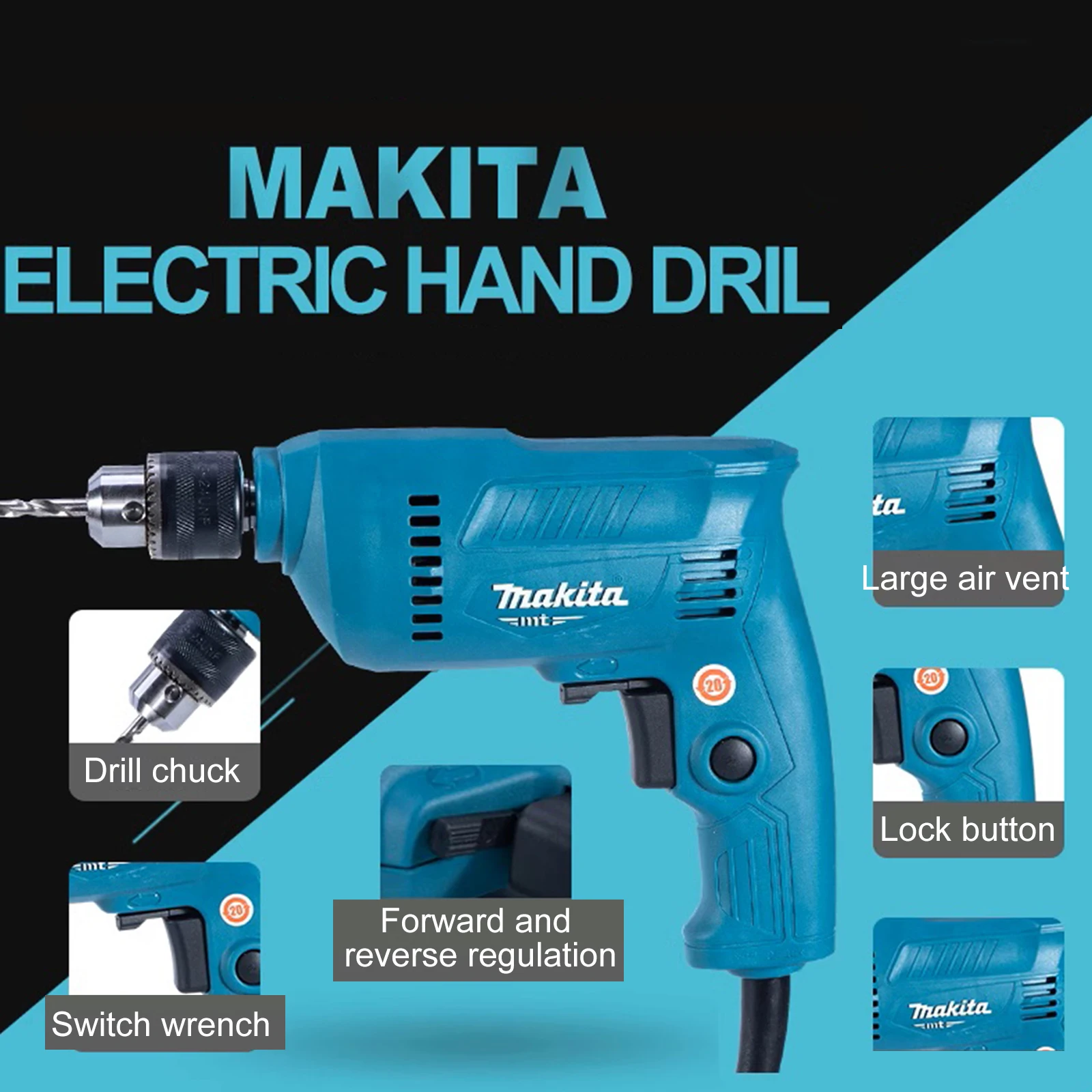 New Makita Electric Hand Drill M0600B Electric Screwdriver