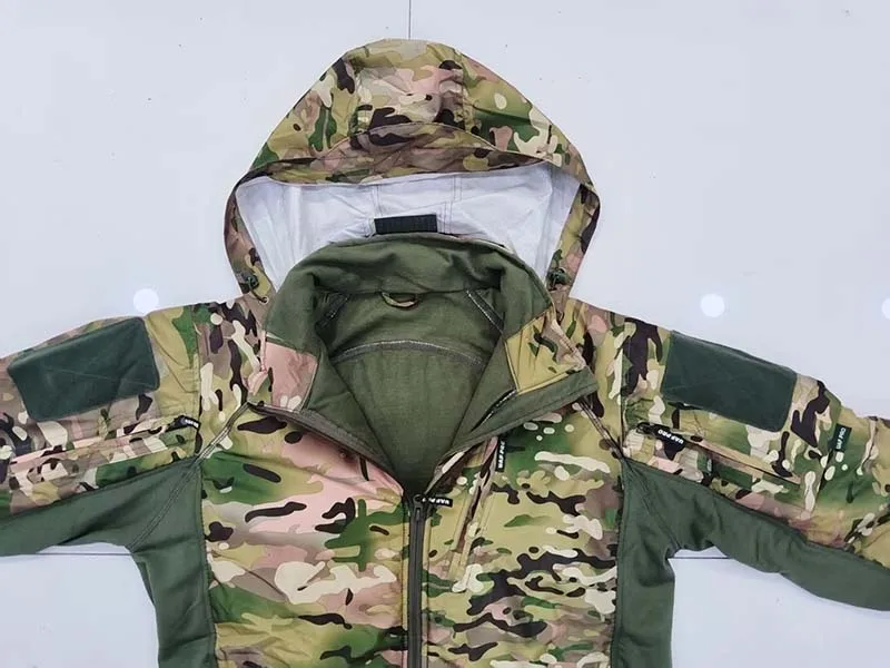 UAF Soft Shell Taktische Jacken Männer Fleece Mit Kapuze Mantel Windjacke Jagd Kleidung Herbst Camo Angeln Wandern Camping Jacke – Detail 15