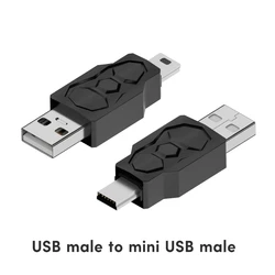 Universal USB to Micro USB Adapter Connector and Charger Converter (USB to mini USB male)