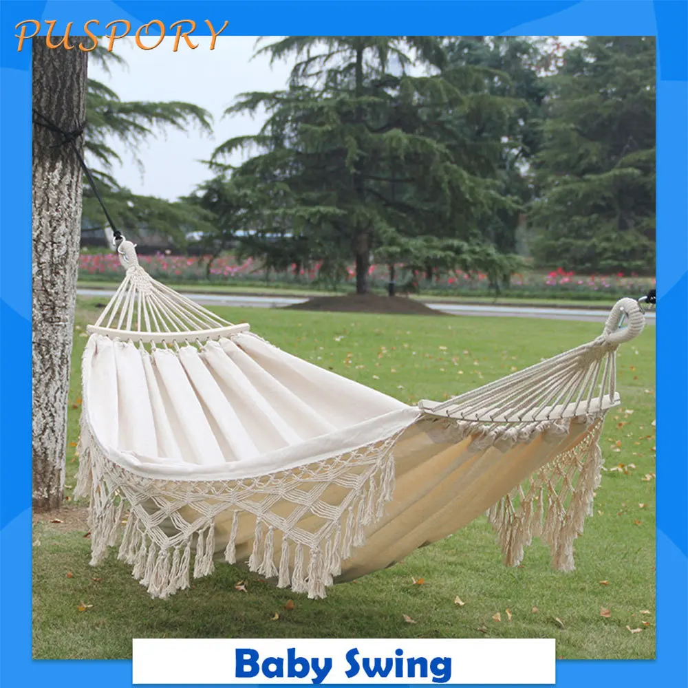 

Baby Swing Infant Outdoor Exotic Camping Hammock Hanging Basket Swing Tassel Rocking Chair New Indoor Leisure Child Play Cradle