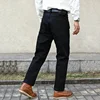 Sauce Zhan SZ6601-BL Mens Jeans Black Jeans Double-sided Dyeing Sanforized Selvedge Denim Jeans  16 Oz Regular Fit 2