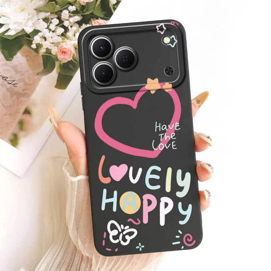 Cute Cartoon Cat Painted Soft Silicone Phone Case Cover