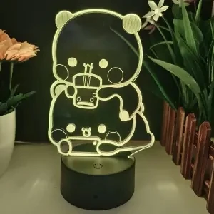 ADDLIVE Bubu Dudu Luce Notturna Bambini A Forma Di Panda – LED Morbido Con 2 Modalità E Batteria Lunga Durata - 2
