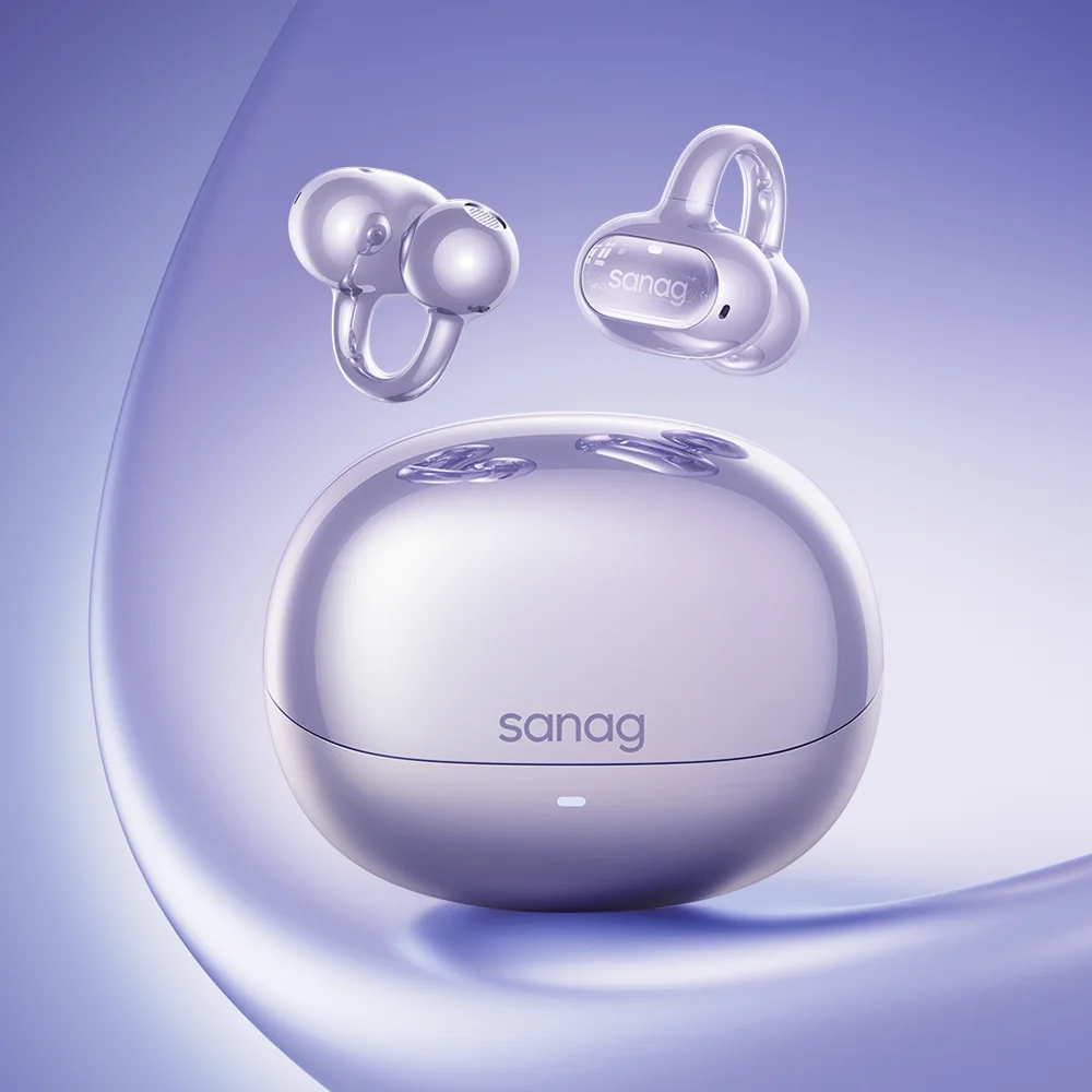Sanag S8S AI Open Ear Clip on Headphones HiFi Lossless Sound