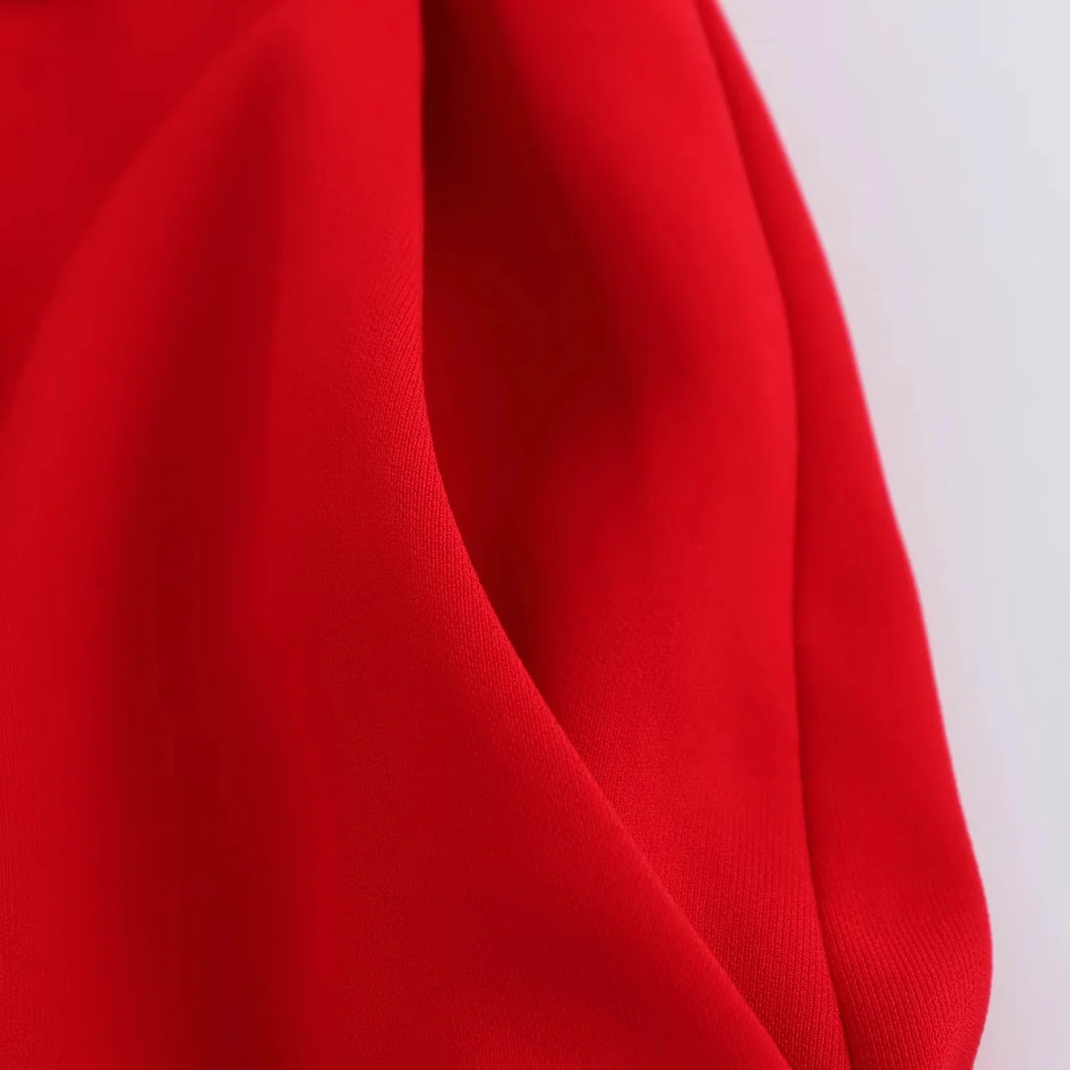 Lady Chic Red Vest Blazer Suit V Neck Sashes Sleeveless Blazer High Waist Wide Leg Pants Fashion Summer Sets