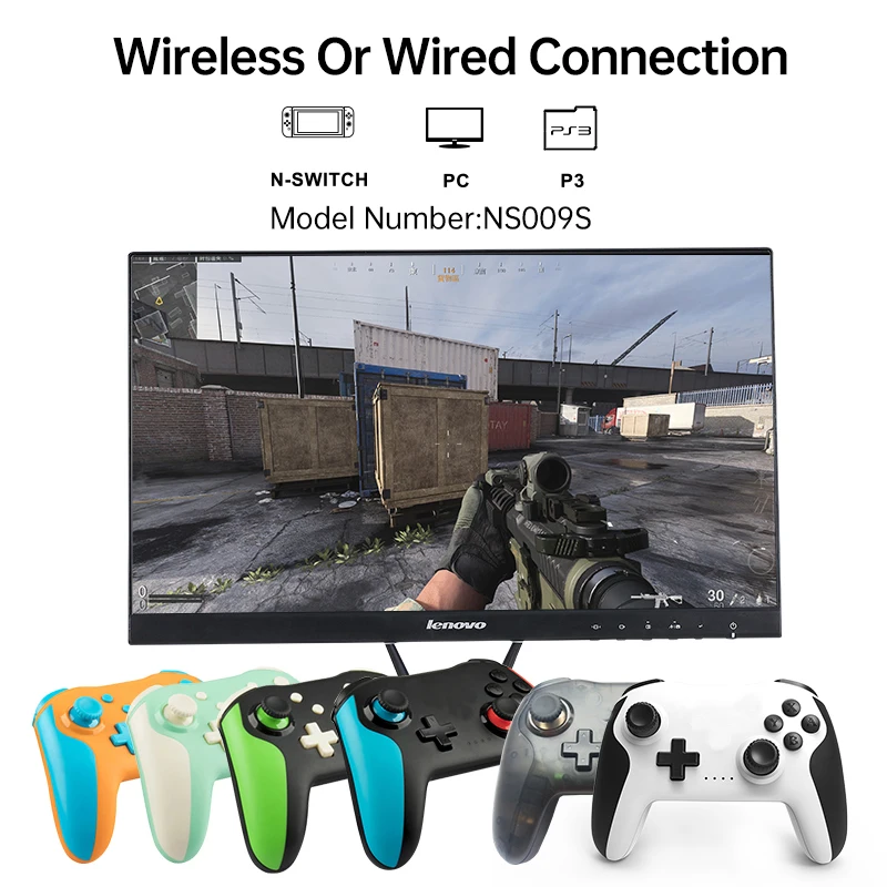 Nintendo Switch Pro コンピューター用のbluetooth付きワイヤレスゲームコントローラー 2ユニット 2 4g ゲームパッド Aliexpress