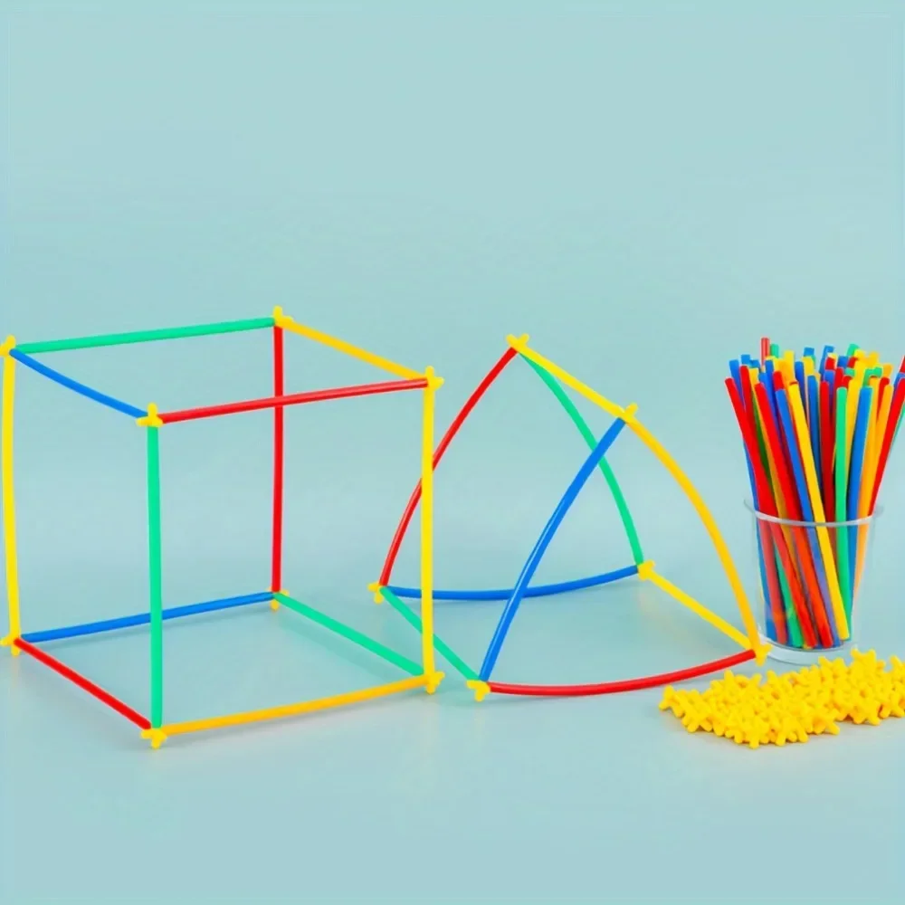 Straw Builder Toys Construction Engineering Toys Fine Tube Building Blocks Toys Educational DIY Gifts For Boys And Girls
