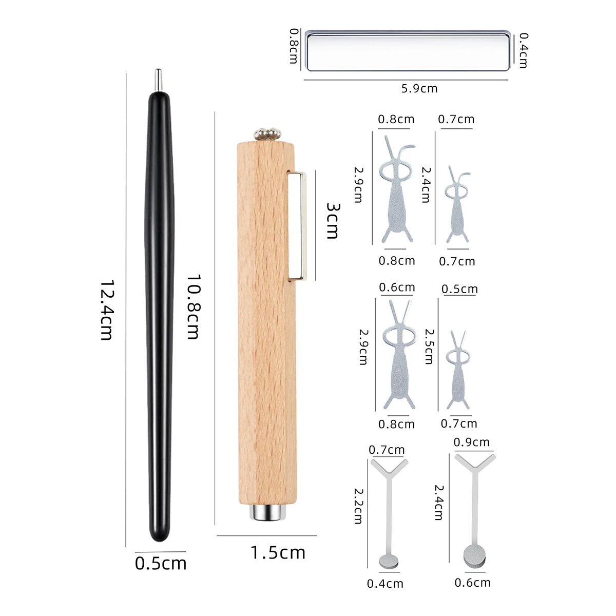 4/7/6/9pcs Cat Eye Magnet Set Iron Nails Heart Shaped Rabbit Iron Magnetic Design DIY Nail Tool Back To School