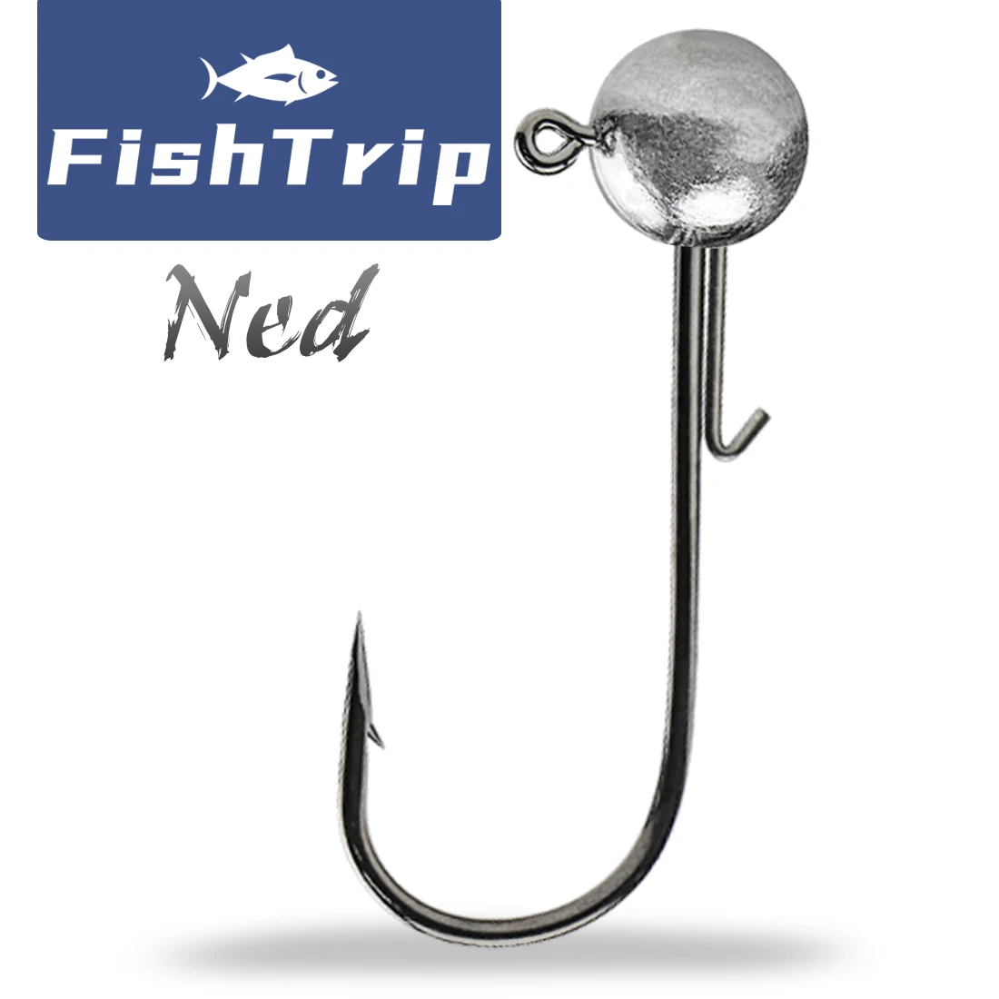 Fishing Hooks FishTrip Ned Jig Heads Fishing Hook 2g-17g Soft Lures for Freshwater & Saltwater