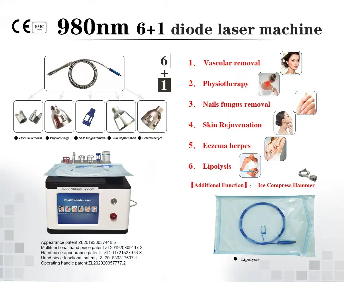 Dual Wavelength 980nm And 1470nm Diodes For The Treatment Of Varicose Veins After Venous Resection In Clinical And Medical Offic industrial laser medical safety goggles yag 808 1700nm 980nm 1064nm 1320nm 1470nm 1550nm