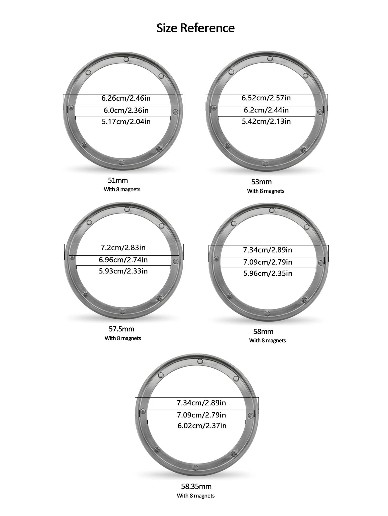 Description Picture 4 of item51/53/57.5/58/58.35mm Stainless Steel Intelligent Dosing Ring Brewing Bowl Coffee Powder For Espresso Barista Funnel Portafilter