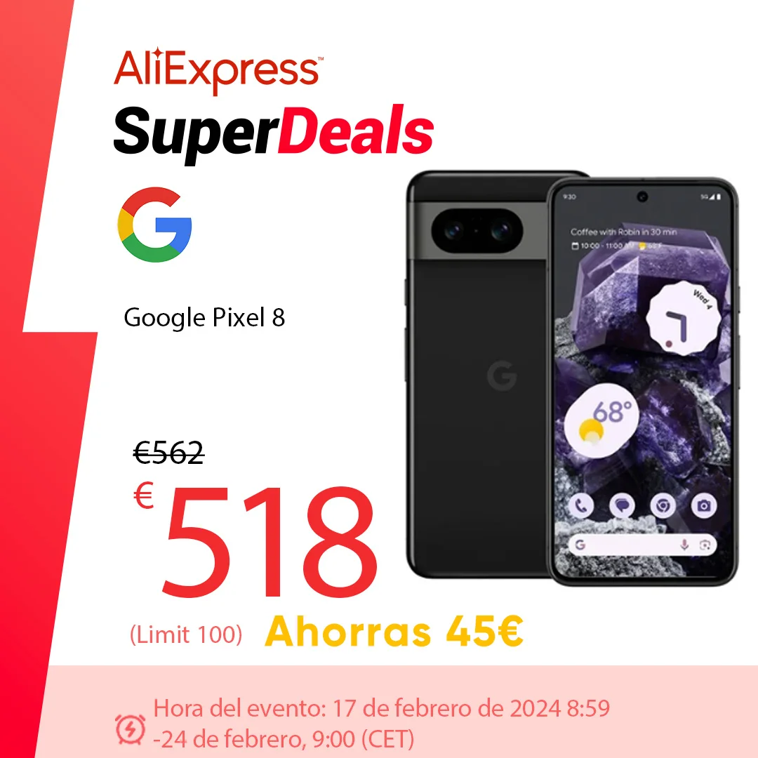 Google Pixel 8 5G Tensor G3 Original con cámara de píxeles avanzada, batería de 2023 mAh, NFC, novedad de 4355