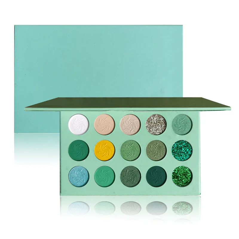 No Logo Eyeshadow Pallete 15 Color Bright Pigmented Glitter Makeup Eye 
