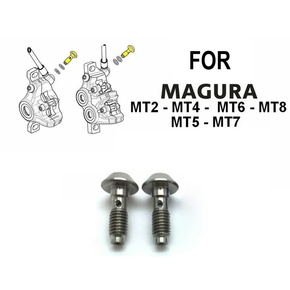 

Bike Bicycle Brake Line Screws 2 pcs High Quality Titanium Alloy For MAGURA MT2 MT4 MT5 MT6 MT7 & MT8 Compatible
