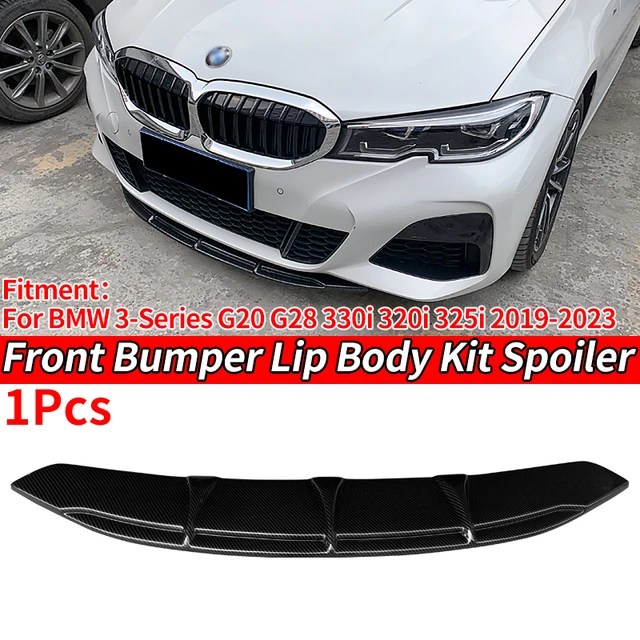 Auto Front Stoßstange Splitter Lip Body Kit Spoiler Kinn Platte Carbon  Fiber ABS Für BMW 3-Serie G20 G28 330i 320i 325i 2019-2023