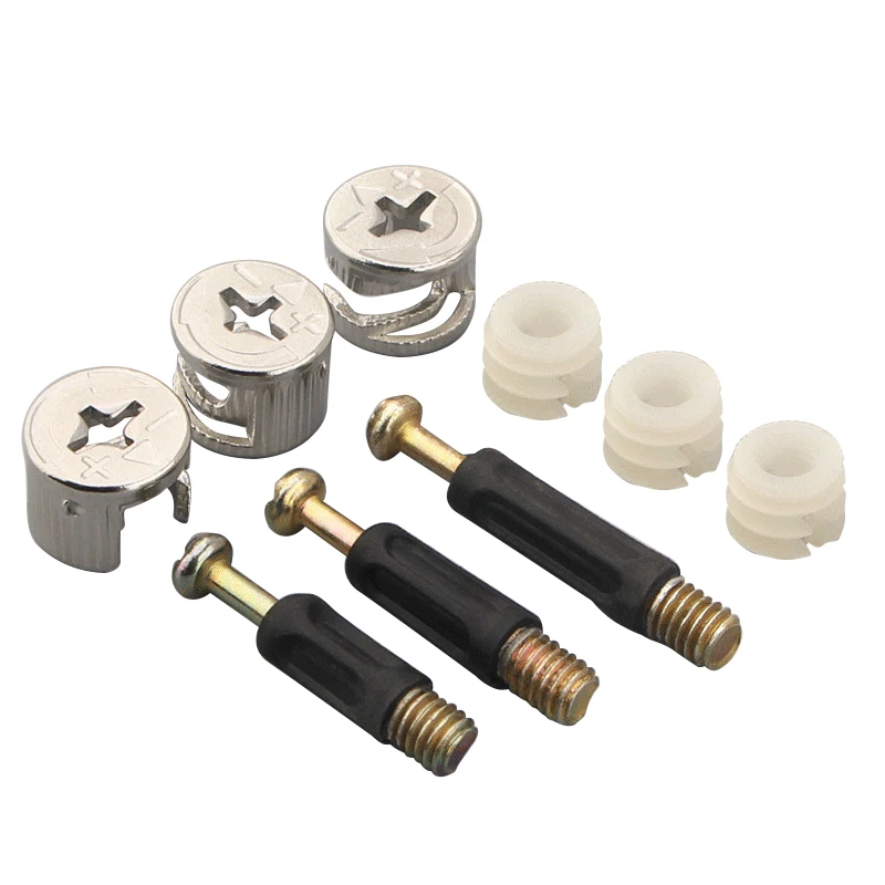 Couch Connectors 100sets Furniture Connecting Fitting Bolt Screw 6Mm Male Thread 40mm Length