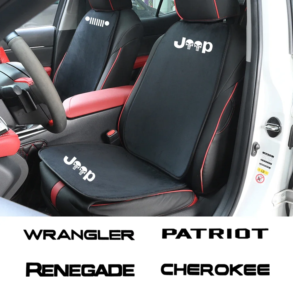 Per Jeep Wrangler Trailhawk Rubicon Renegade Patriot Compass Commander Cherokee Car Soft Peluche Cuscino Del Sedile Tappetino Invernale Caldo