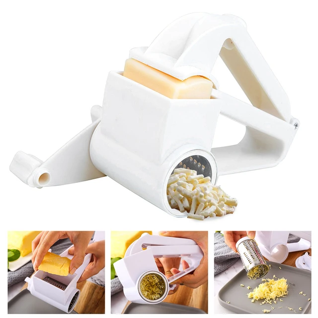 Kitchen Grater Tool Rotary Cheese Graters Manual Handheld Cheese Cutter  with Stainless Steel Drum Hand Crank Cheese Shredder - AliExpress