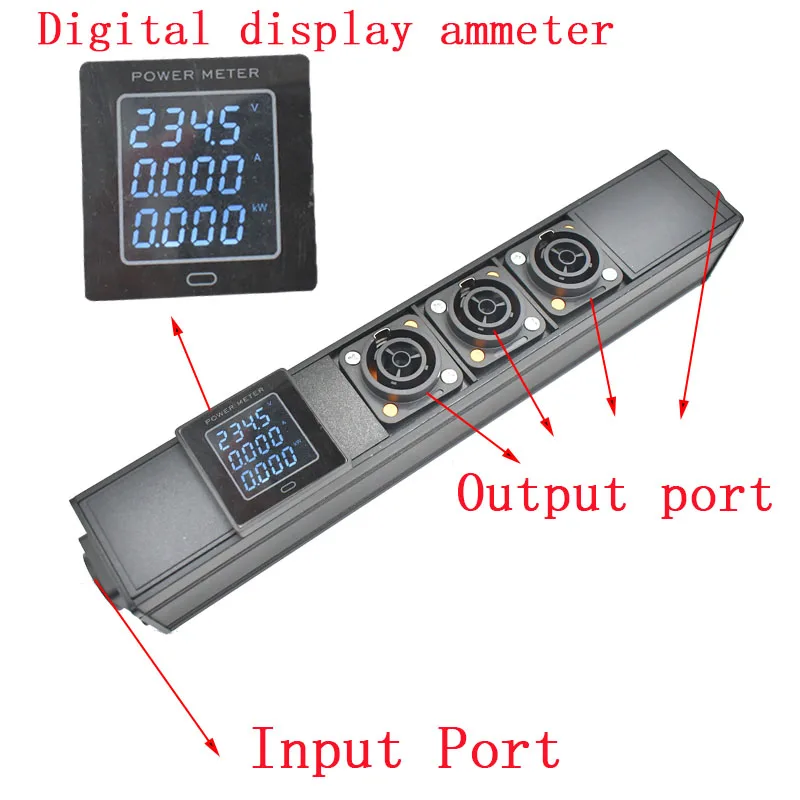 Фото Удлинитель питания NAC3FPX NAC3MPX PDU Schuko Powerlink box audio 3P, цифровой дисплей №4