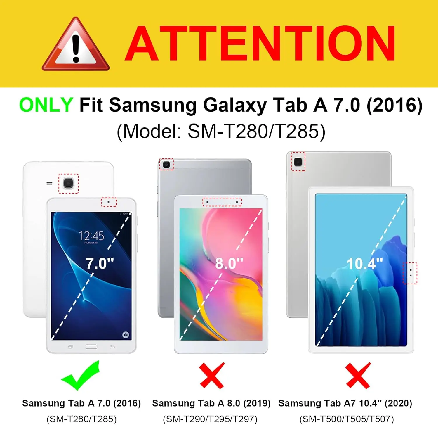 Slim Lightweight Trifold Stand Tablet Cover with Auto Wake/Sleep