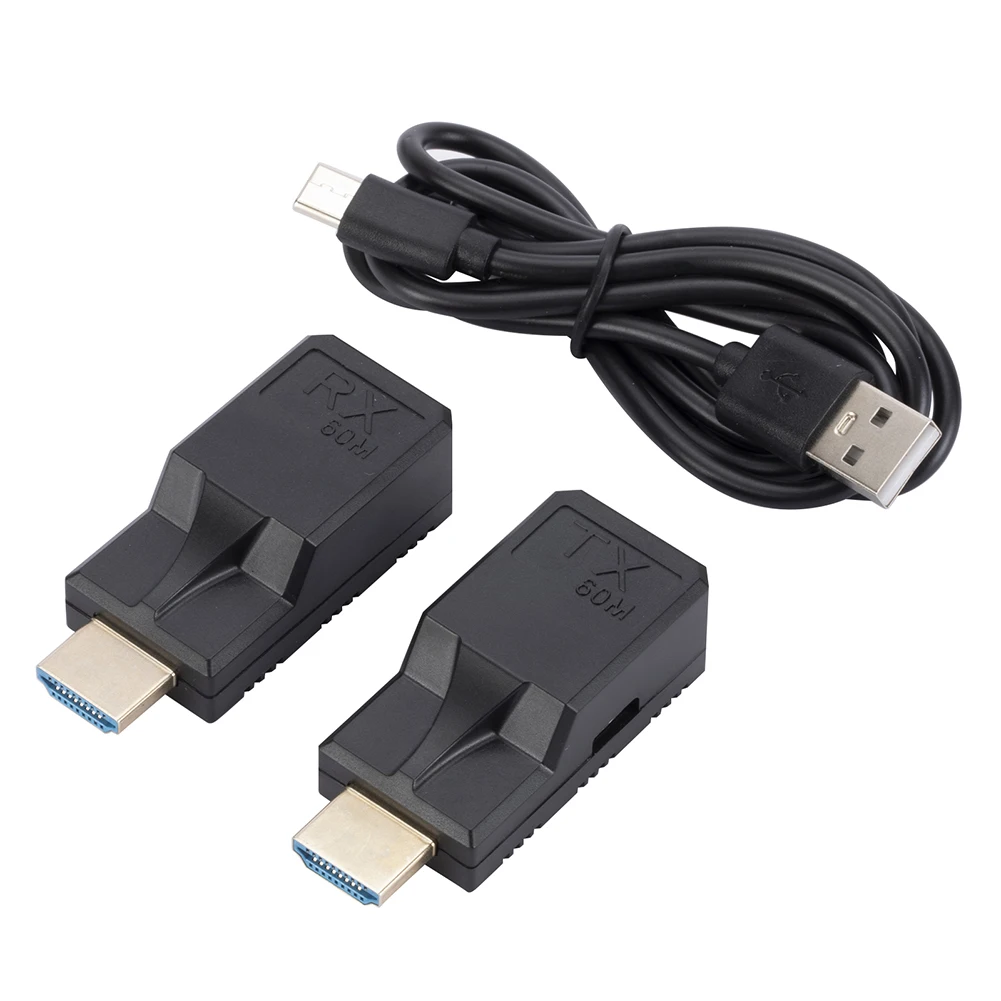 HDMI ȣȯ ۽ű ù, USB  ̺ , 1080P HDMI ȣȯ ͽٴ, ÷  ÷  Cat5e Cat6, 60M