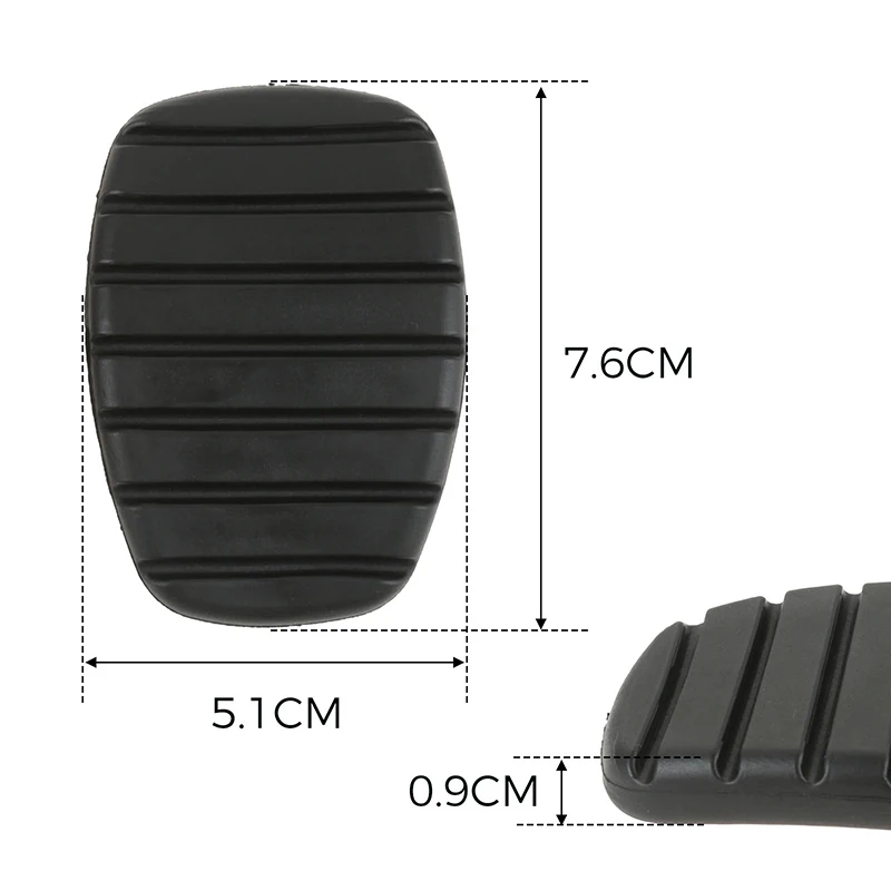 Copripedali Gomma Per Frizione – Compatibile Con Renault Clio, Scenic, Laguna, Kangoo, Modus, Trafic, Twingo (1996-2008)