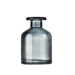 Elegant 50ml Glass Fragrance Diffuser Bottle with Reeds (Gray)