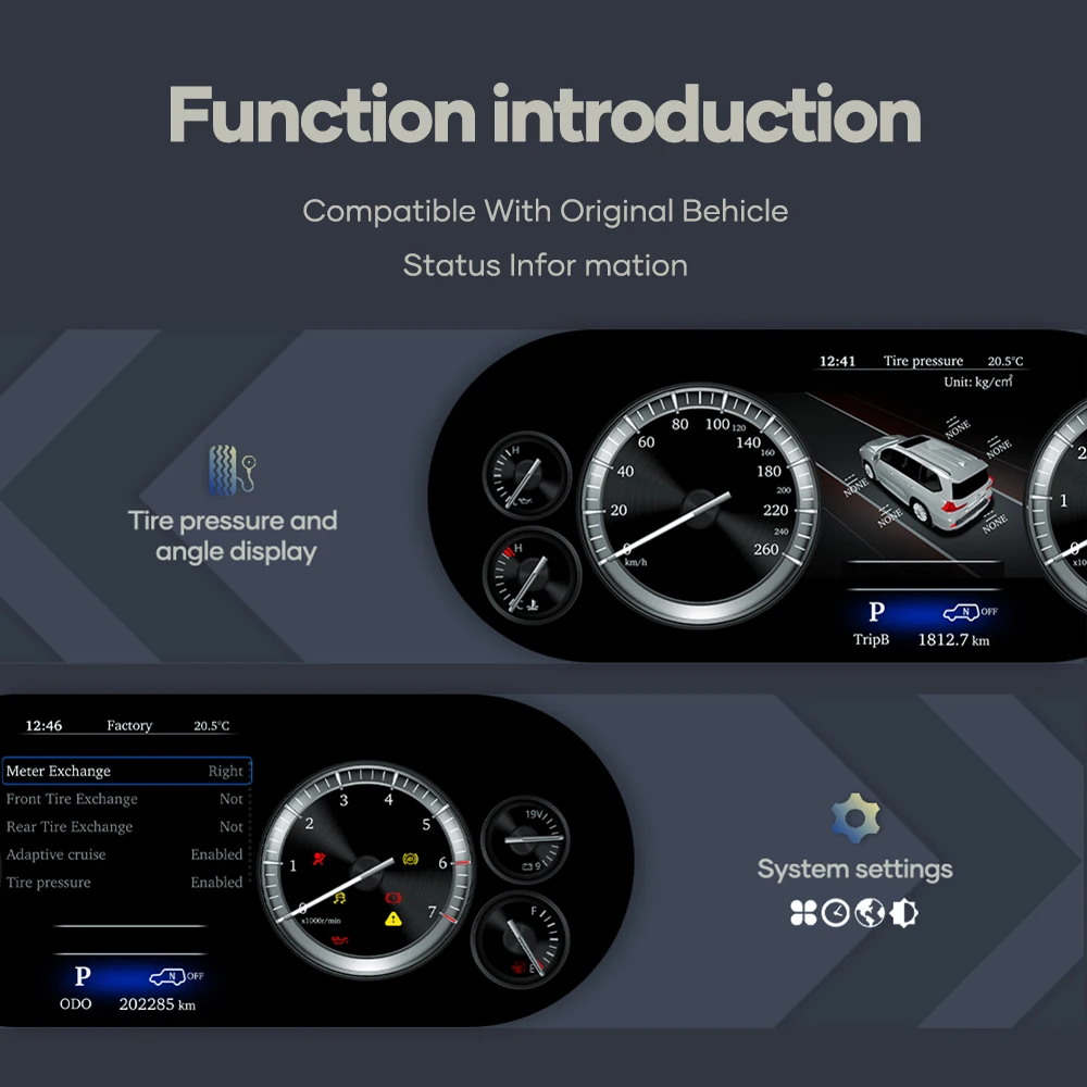 Prelingcar-tablero Digital LCD de 12,3 pulgadas para Ford Mustang, Panel izquierdo de 2015-2021 años, velocímetro, cabina Virtual 4