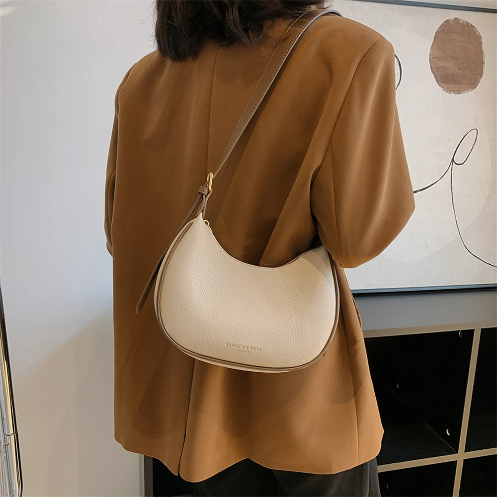 Vvsha Cute Crossbody Bags For Women Long Strap Pure Color Mini Saddle