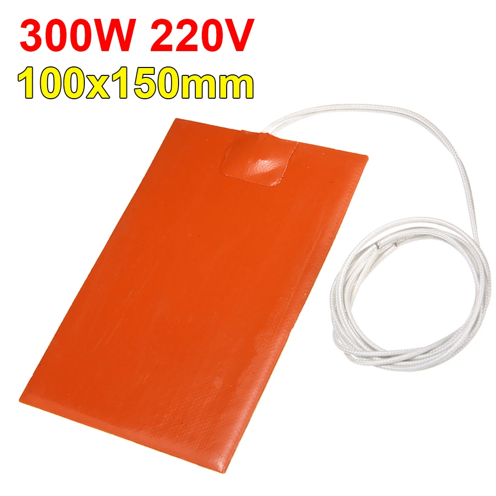 

220V 300W Engine Oil Pan Sump Tank Waterproof Heating Pad Heated Plate Kits For Car SUV Truck Silicone Rubber Insulation Board