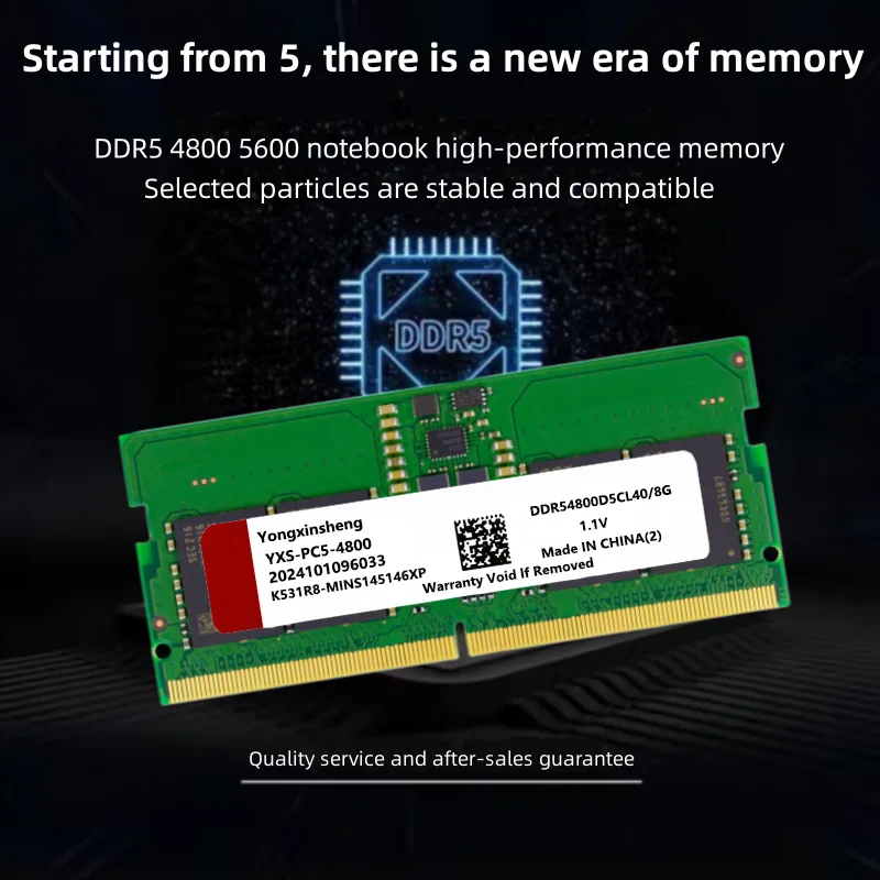 ラップトップメモリ,ddr5 8gb,4800mhz,5600mhz,PC5-38400,sodimm 1.1v