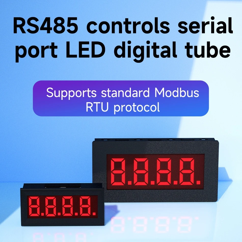 Rtu Led Display RS485 Serial Port LED 3/4 Digital Tube Display Modbus RTU CDEBYTE ...