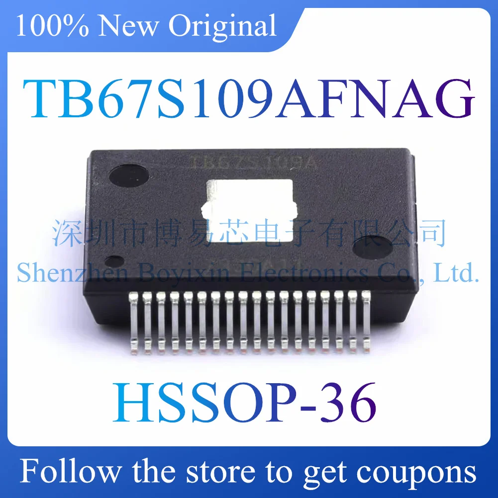 Оригинальный подлинный чип драйвера шагового двигателя TB67S109AFNAG, новинка Посылка HSSOP-36 новинка оригинальный tps65561rgtr посылка qfn 16 ic чип