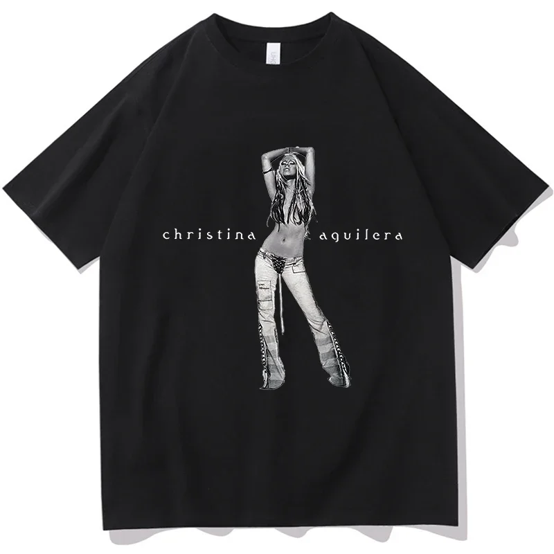 クリスティーナ・アギレラ　Tシャツ　Lサイズ The 25th Anniversary of Christina Aguilera T-Shirt Unisex Fashion