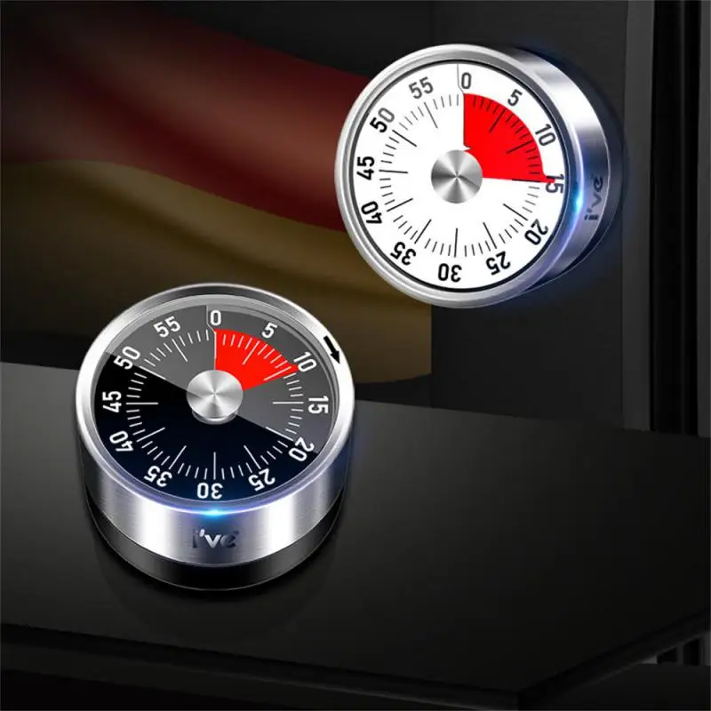 Visual Timer Mechanical Countdown Timers Kitchen Classroom Baking Clock For Teaching Cookin Working 60 Minutes Kitchen Timer