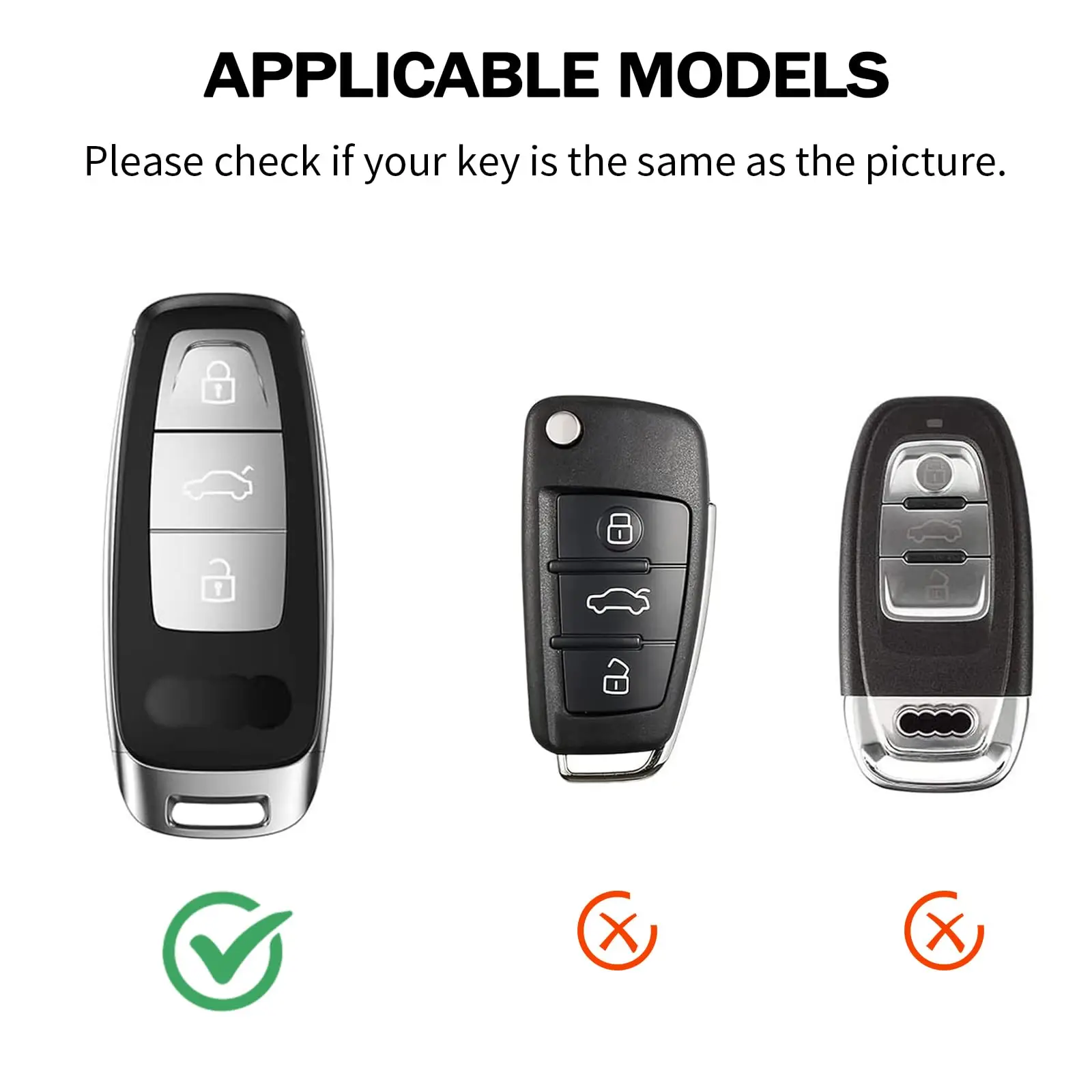 Transparent TPU Car Smart Key Fob Protector Cover