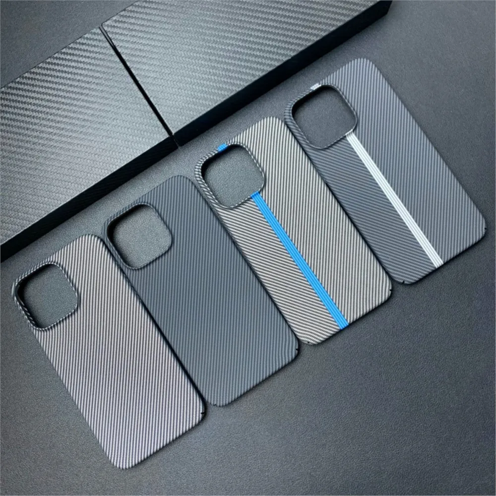 Carbon Fiber Ultra Thin Hard Armor Shockproof Protective Case Cover