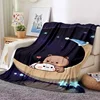 Cute Bubu and Dudu Series Blanket Cartoon Print Kids Warm Flannel Soft Comfortable Home Travel Blanket Bed Blanket Birthday Gift 1