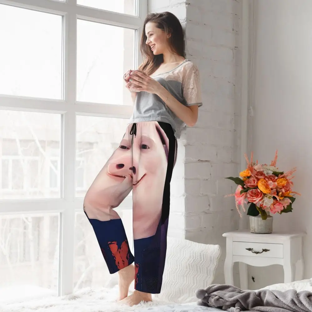 Custom John Pork Women Pajama Pants Lounge Sleep Sleepwear Bottoms With Pockets_ecoleips.com