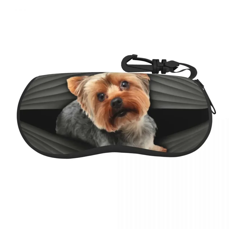 

Custom Yorkshire Terrier Glasses Case Fashion Yorkie Dog Puppy Shell Eyeglasses Case Sunglasses Box