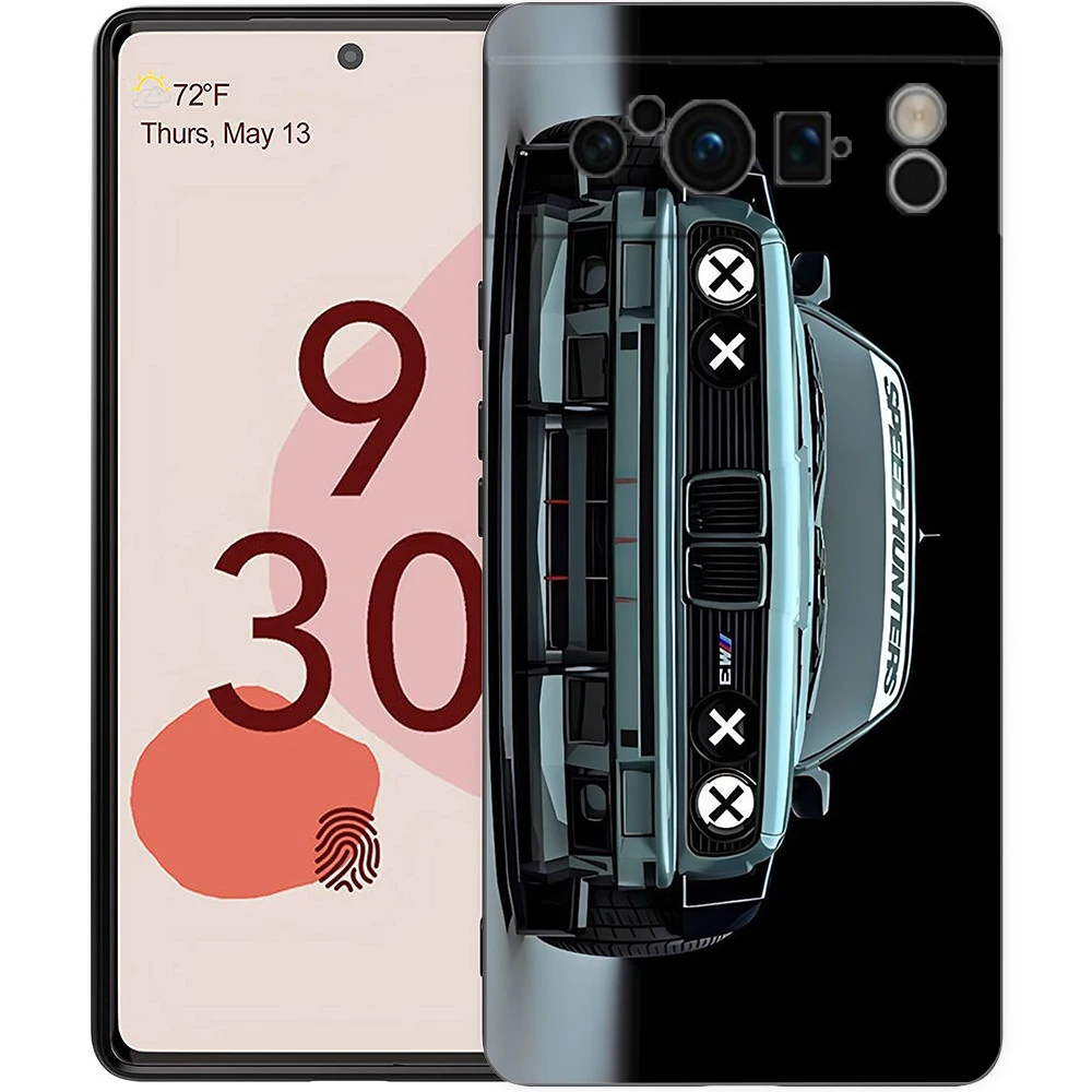 Tokyo Drift Sports Car Phone Case - Shockproof Soft Black TPU Shell