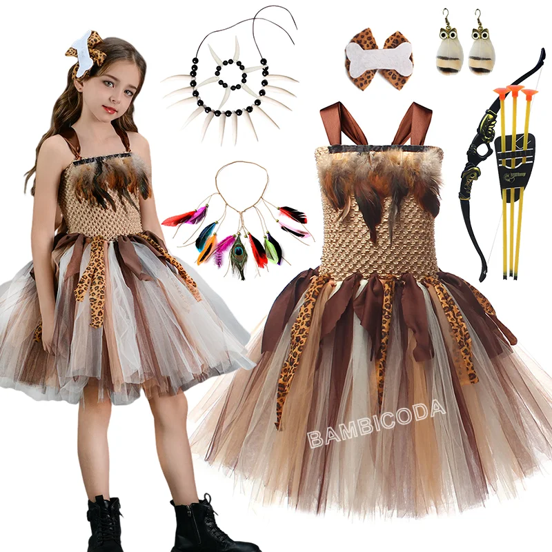 Indian Halloween Costumes for Girls Wild Man Carvegirl Carnival