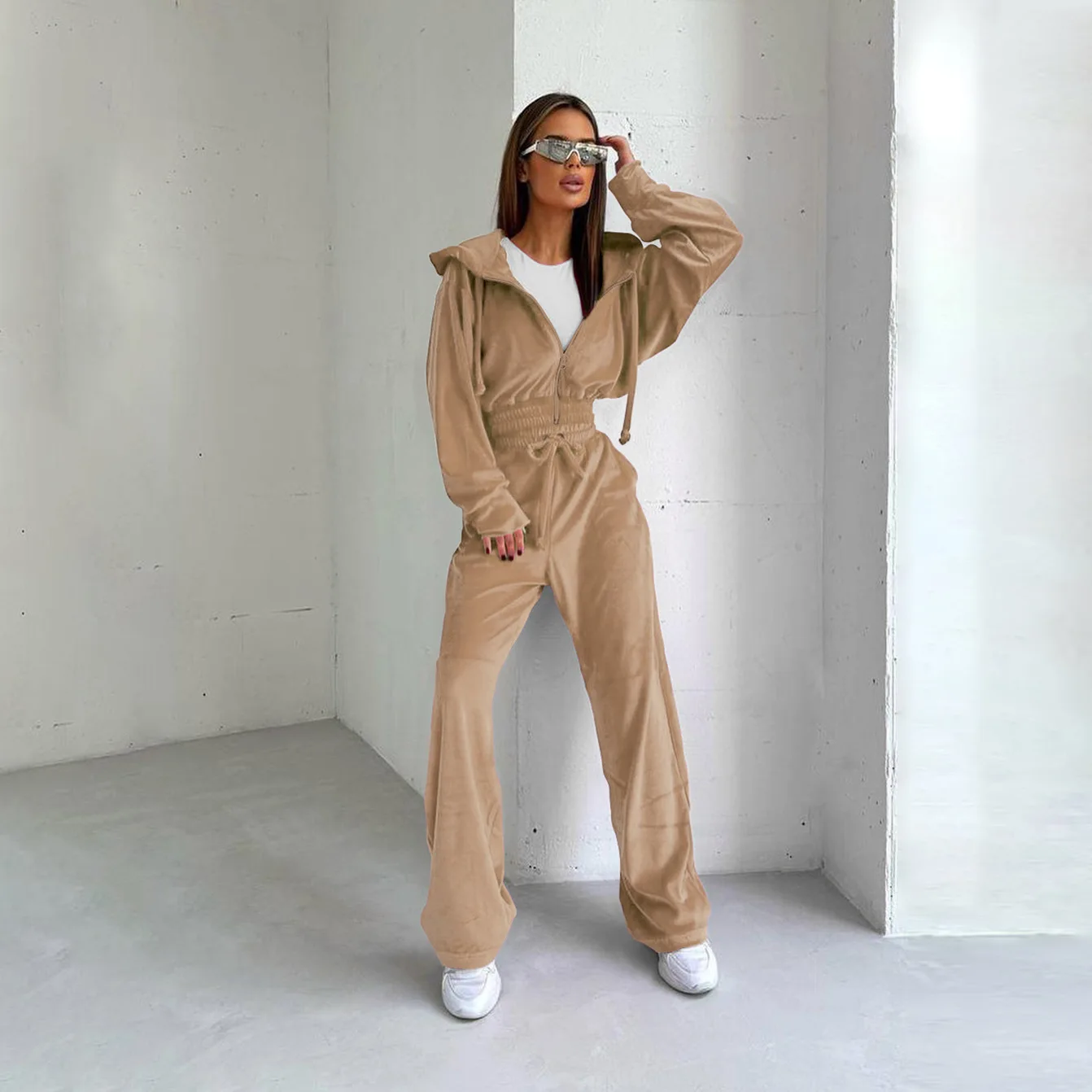 Pantalon Chandal Chandal Velour Mujer Chandal De Terciopelo Mujer