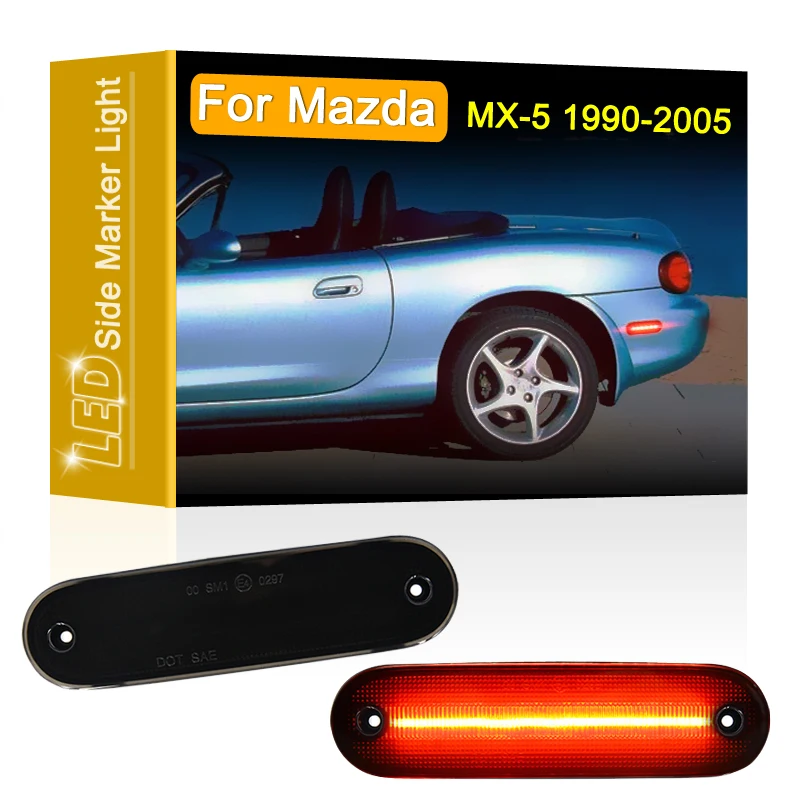 

2 шт., светодиодные габаритные огни для Mazda MX-5 Miata 1990 1991 1992 1993 1994 1995 1996 1997 1998 2005-