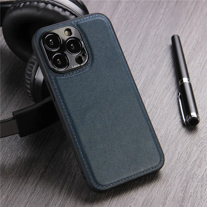 X-level Compatible with iPhone 15 Pro Max Case, Premium PU Leather Soft TPU  Bumper Shockproof Protective Phone Case Slim Cover for iPhone 15 Pro Max 