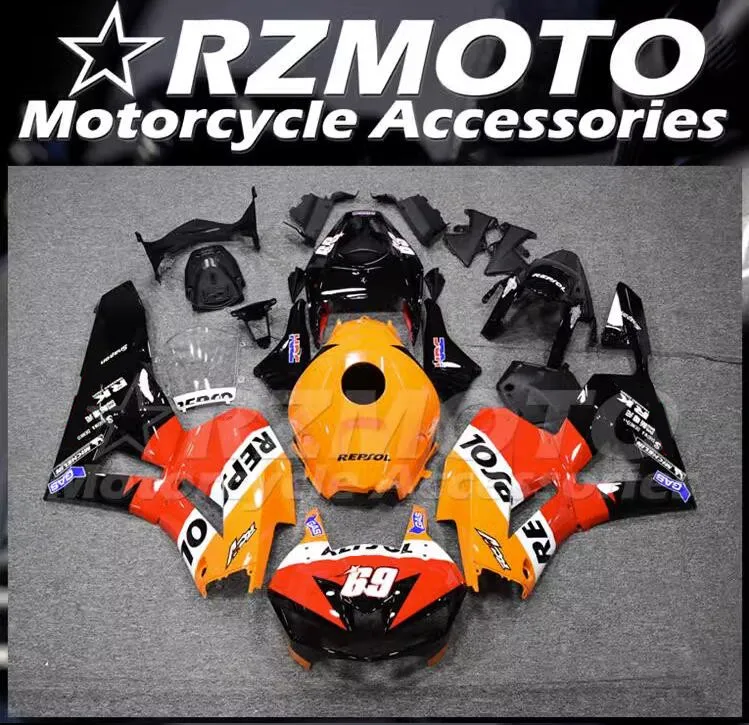 

Новый комплект обтекателей из АБС-пластика, подходит для HONDA CBR600RR F5 2013 2014 2015 2016 2017 13 14 15 16 17 18, комплект кузов на заказ, Repsol 69