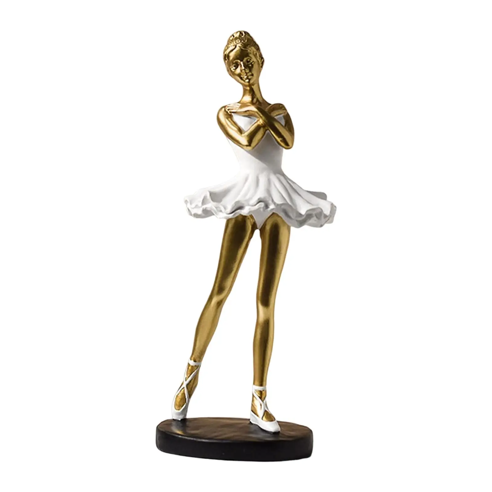 Graceful Ballerina Resin Dance Sculpture