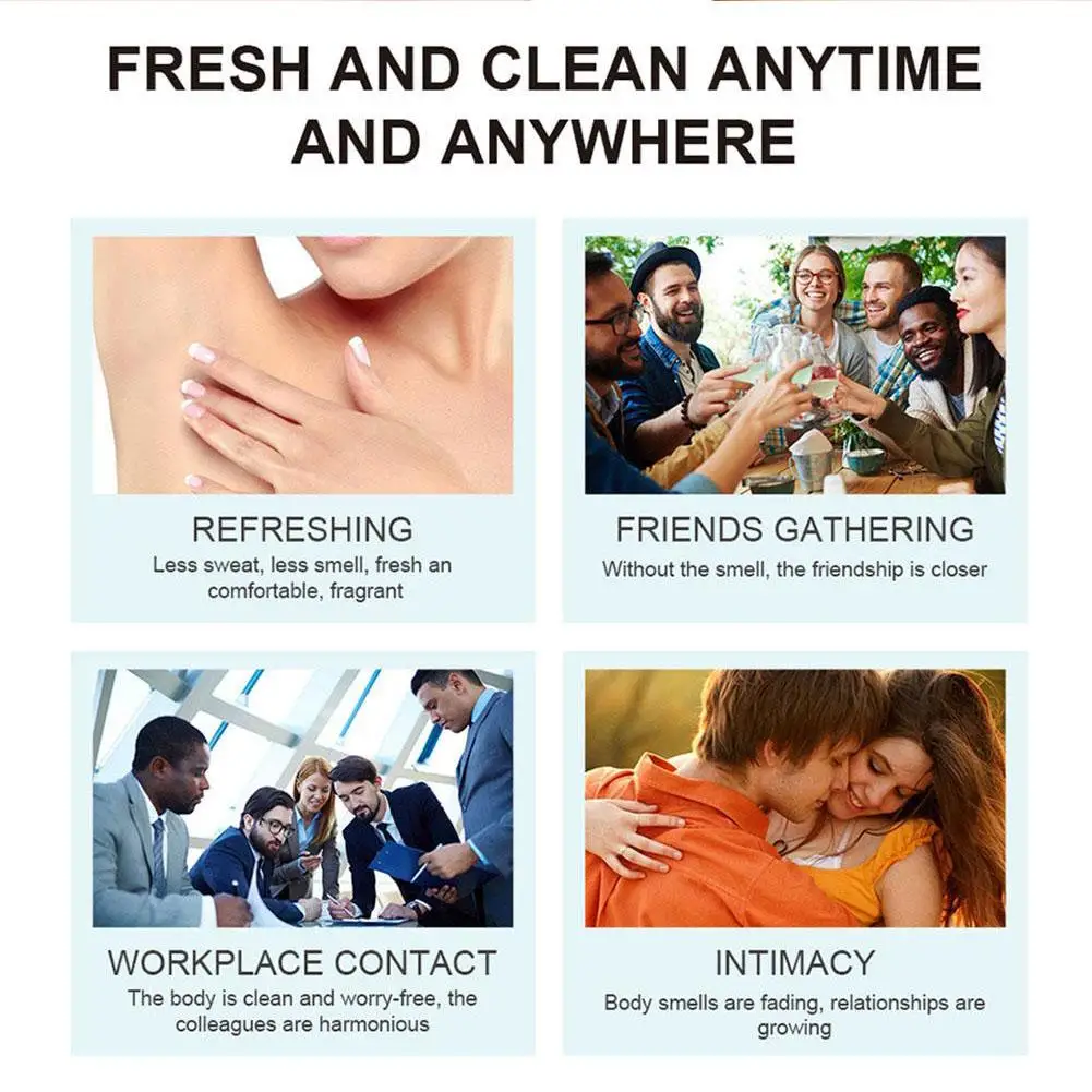 Anti Odor body Deodorant Natural Underarm Deodorant Stick Refreshing Application Antiperspirant Cream Portable Healthy Gifts