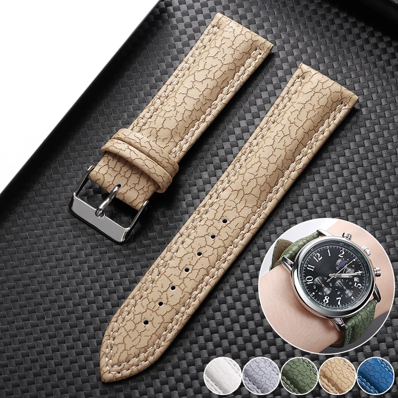 Elegant Handmade Leather Watch Band - Universal Business Replacement Strap