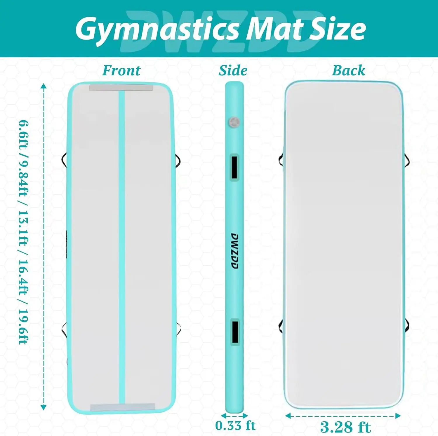 Gymnastics Air Mat 10ft/13ft/16ft/20ft Tumbling Mat Inflatable Gymnastics Tumble Track for Home